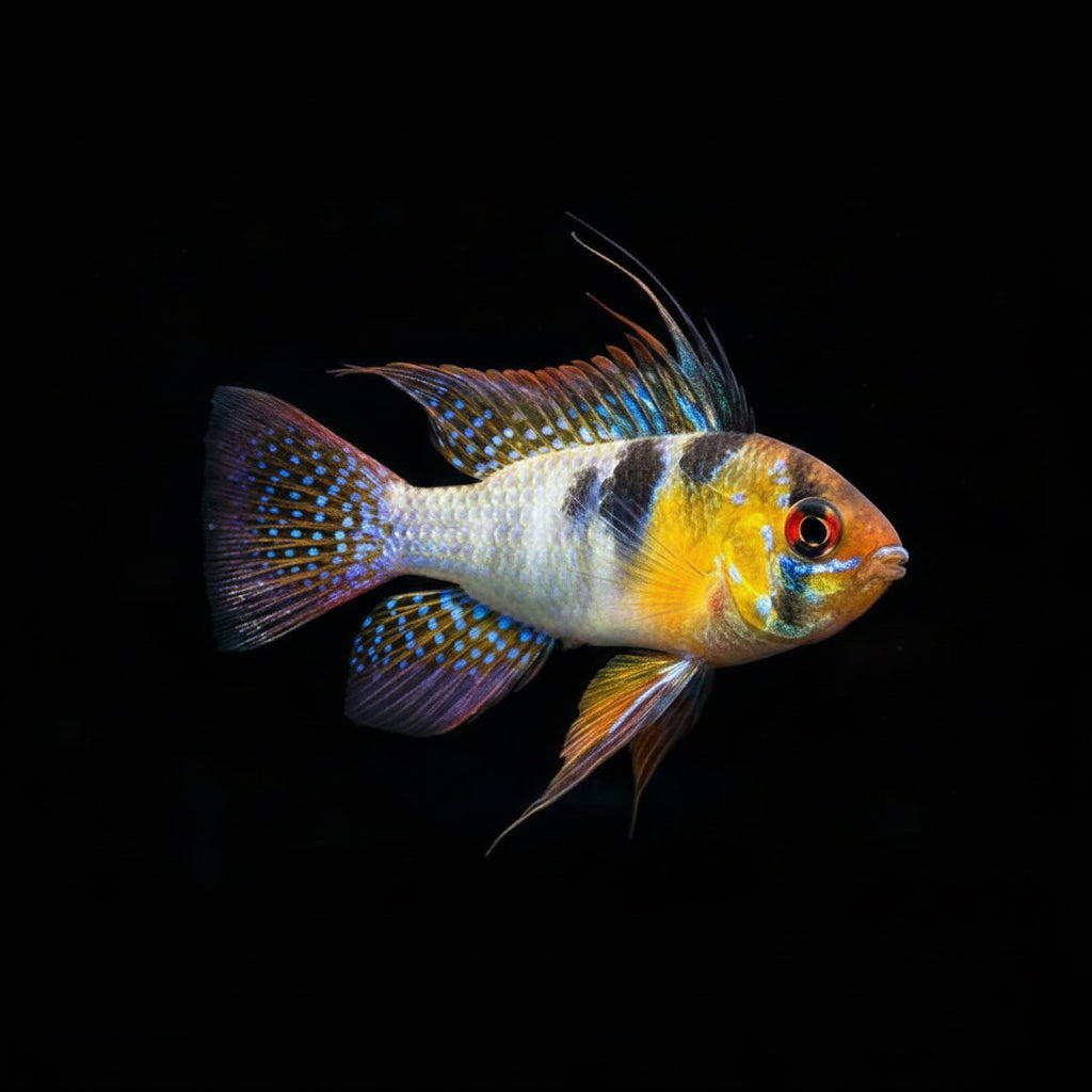 German Blue Ram | Juvenile | 1-2 cm | Pack of 4 | Total Delivered Price ₹997/-