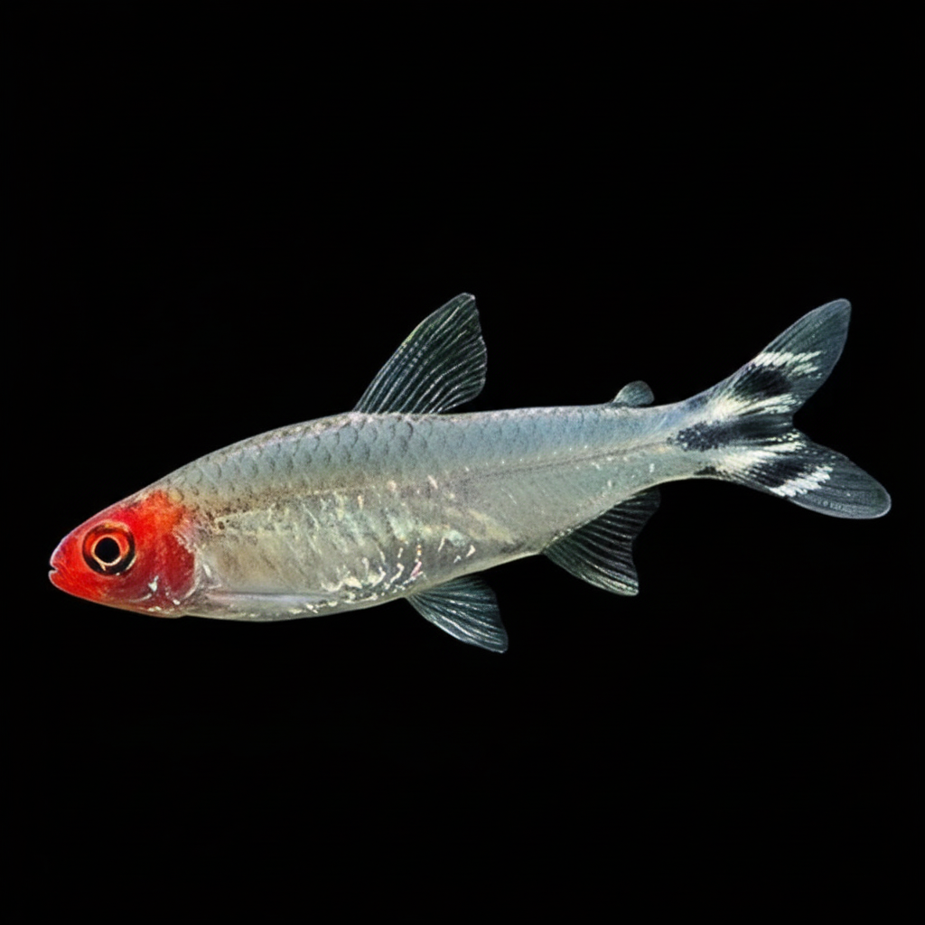 Healthy Rummy-nose Tetra (Hemigrammus rhodostomus) photographed at Nero Labs