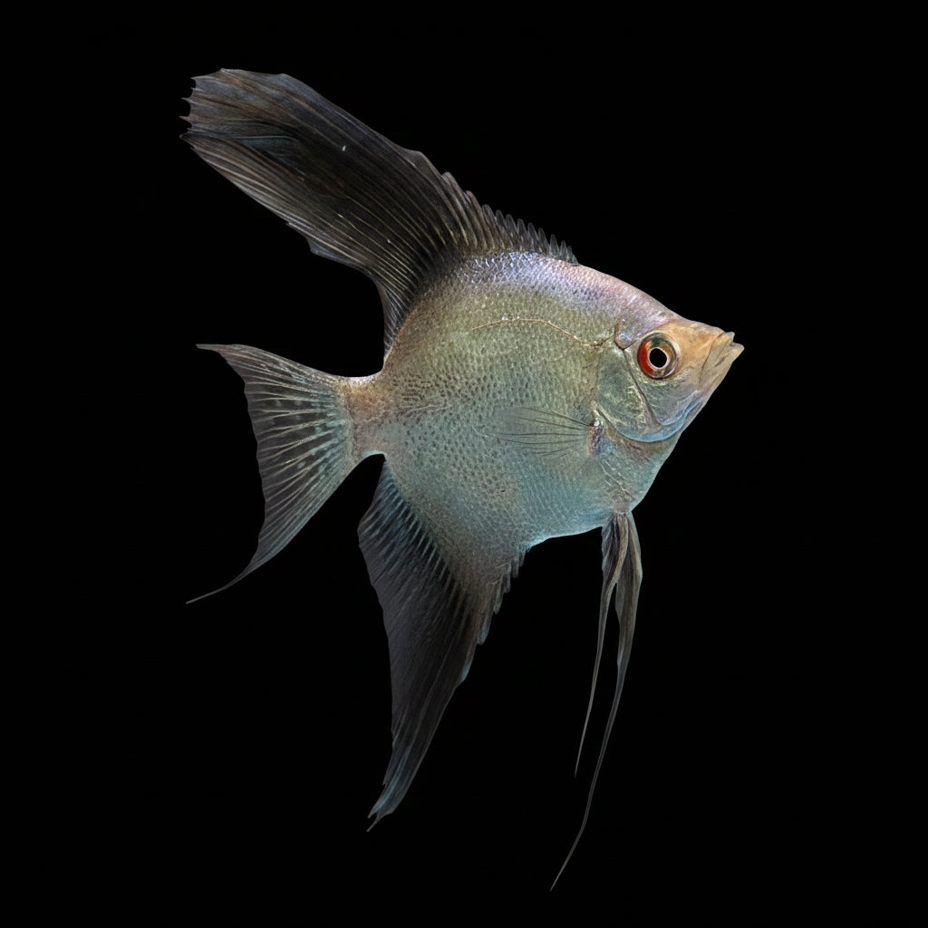 Bulgarian Seal Point Angelfish| Juvenile | 2-3 cm | Pack of 4 | Total Delivered Price ₹1,499/-